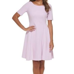 Calvin Klein fit and flare midi dress